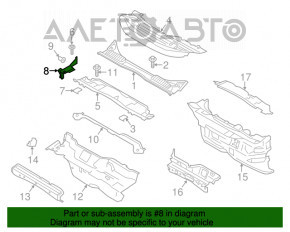 Garnitura de etanșare a ștergătoarelor de parbriz stânga Ford C-max MK2 13-18