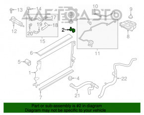 Suportul radiatorului dreapta sus Ford Focus mk3 11-18 nou original