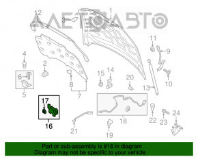 Capota de la Lincoln MKZ 13-16