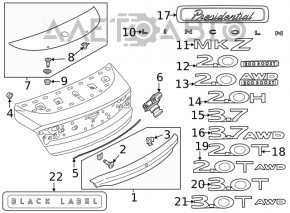 Camera de vizionare spate pentru Lincoln MKZ 13-16