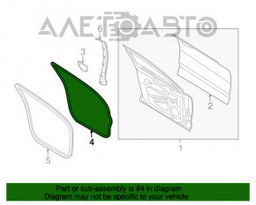 Garnitură de ușă față dreapta Lincoln MKZ 13-20