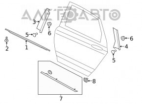 Capac usa spate stanga Lincoln MKZ 13-20