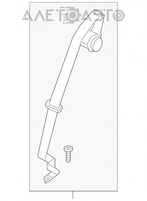 Centura de siguranță centrală spate Ford Fusion mk5 13-16 bej