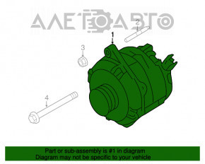 Генератор Ford Edge 15-18 3.5