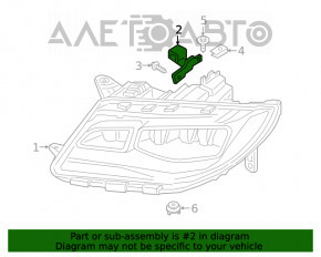 Крепление фары верхняя правая Ford Fusion mk5 13-16 новый неоригинал