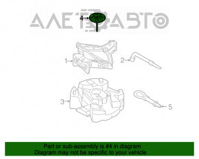 Крепление запасного колеса болт Ford Fusion mk5 13-16 тип 2