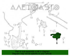 Motorul ștergătorului de parbriz stânga Ford Fusion mk5 13-20