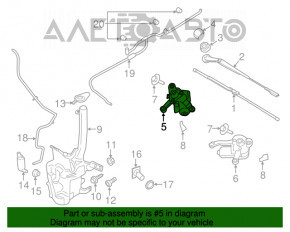 Motorul ștergătorului drept Ford Fusion mk5 13-20