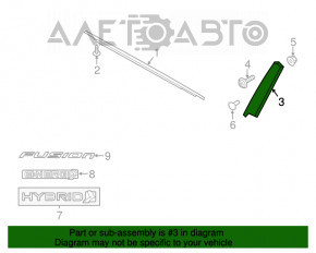 Capac usa laterala fata dreapta Ford Fusion mk5 13-20