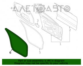 Уплотнитель дверного проема передний левый Ford Fusion mk5 13-20