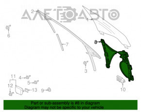 Geam electric cu motor, fata stanga, Ford Fusion mk5 13-20