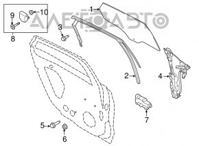 Ridicator electric de geamuri spate stânga Ford Fusion mk5 13-20