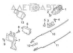 Blocare portbagaj Ford Edge 15- cu actionare electrica