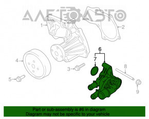 Корпус термостата Ford Fusion mk5 13-20 1.5Т