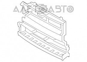 Жалюзи дефлектор радиатора рамка голая Ford Fusion mk5 13-16 треснут корпус
