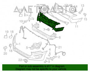 Grila bara fata Ford Transit Connect MK2 13-18