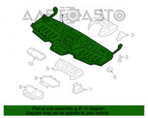 Консоль верхняя Ford Transit Connect MK2 13-