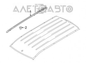 Capacele de acoperiș pentru setul Ford Transit Connect MK2 13-