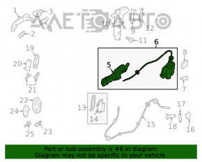 Blocare ușă spate dreapta Ford Transit Connect MK2 13-