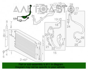 Bobina de aer condiționat condensator-compresor Lincoln MKX 16-3.7