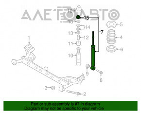 Amortizor spate stânga Nissan Leaf 11-17