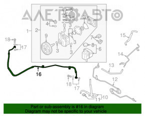 Furtun de presiune înaltă pentru direcția asistată Mazda CX-7 06-09