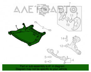 Подрамник передний Mazda CX-7 06-09 ржавый