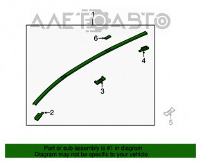 Capota dreapta a plafonului Mazda CX-7 06-09