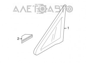 Geamul surd din față dreapta Mazda CX-7 06-09