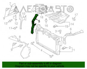 Suportul drept pentru televizorul de pe Mazda CX-7 06-09