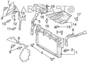 Крепление ус телевизора правое Mazda CX-7 06-09