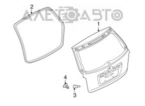 Garnitura de cauciuc pentru ușa portbagajului Mazda CX-7 06-09