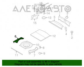 Пенопласт под инструмент правый Mazda CX-7 06-09