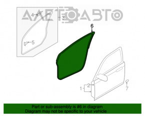 Garnitura de ușă dreapta față Mazda CX-7 06-09