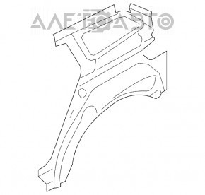 Aripa spate stânga Mazda CX-7 06-09