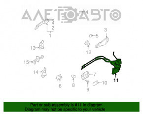 Замок двери задней правой Mazda CX-7 06-09