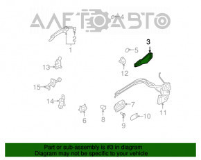 Механизм ручки двери задней правой Mazda CX-7 06-09