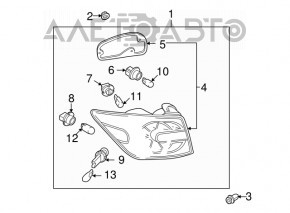 Lampa dreapta Mazda CX-7 06-09