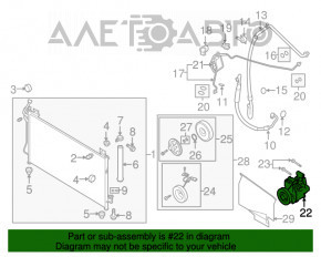 Компрессор кондиционера Mazda CX-7 06-09 сша