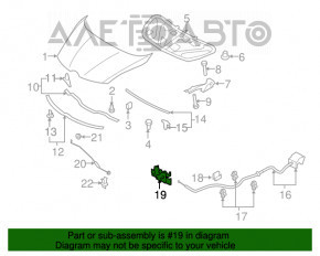 Замок капота Mazda CX-7 06-09