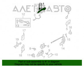 Manerul ușii exterioare din față stânga Mazda CX-7 06-09