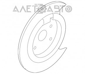 Capacul discului de frână din spate stânga Mazda CX-7 06-09