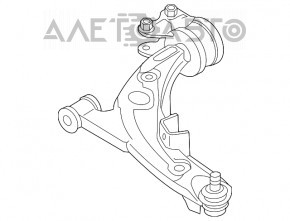 Maneta inferioară dreapta față Mazda CX-7 06-09 nouă OEM originală