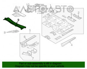 Placa metalică a ștergătoarelor Mazda CX-7 06-09