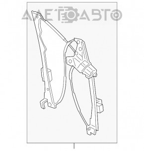 Geam electric cu motor, față stânga, Lincoln MKC 15-