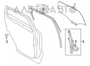 Geam electric cu motor spate dreapta Lincoln MKC 15-