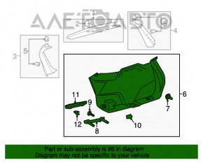 Capacul portbagajului Lincoln MKC 15-