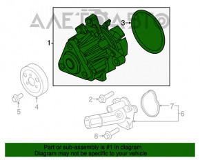 Помпа охлаждения водяная Ford Mustang mk6 15- 2.3T