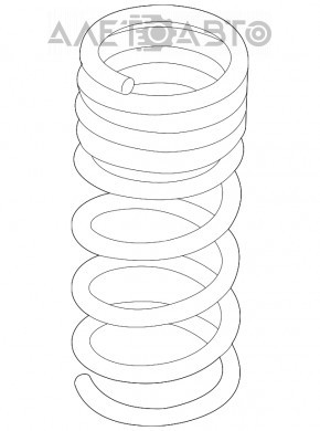 Пружина задняя левая Lincoln MKC 15- AWD жесткость желт.