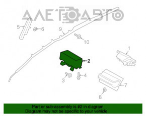 Подушка безопасности airbag пассажирская в торпеде Ford C-max MK2 13-18